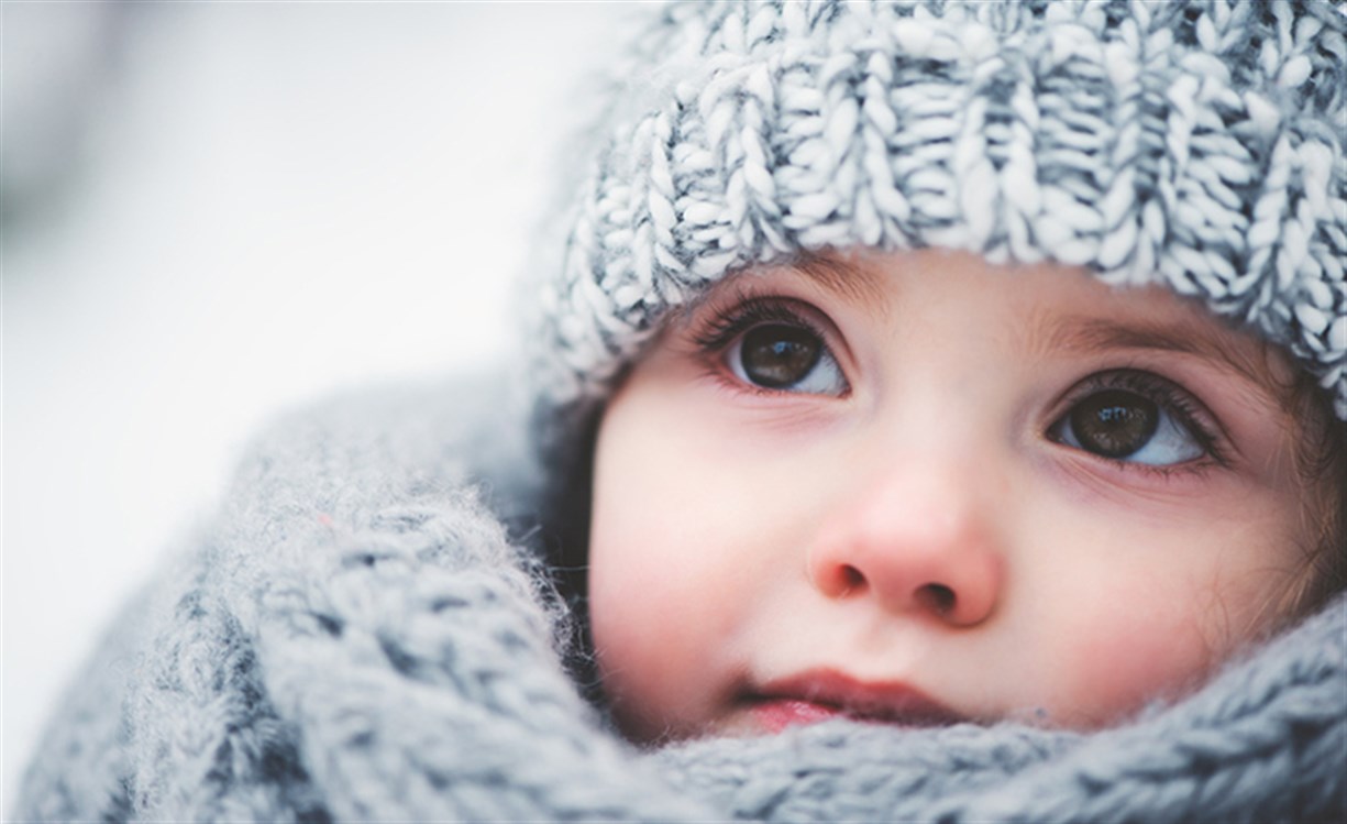 حماية بشرة الطفل في الشتاء